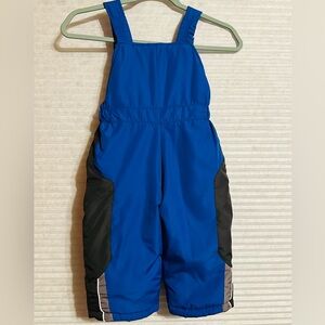 Blue and Black Carter’s two piece snow suit.